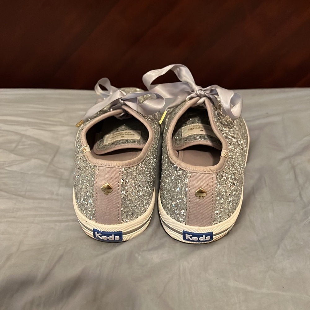 Kate Spade Silver Glitter Sparkle Keds Gem
